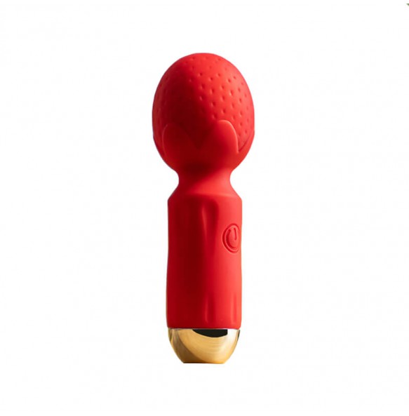 SHUNHUAN - Strawberry Vibrating AV Wand (Chargeable - Red)